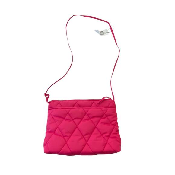 VERA BRADLEY Large Hipster Ultralight Peacock Pink Quilted Crossbody Bag NEW - Picture 10 of 11